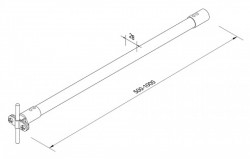 H24/1 Изоляционная штанга L500 с Fix (Al/Gfk), фото 6