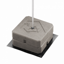 Блискавкоприймач з бетонною основою 3 м (Al), фото 11