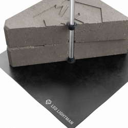 Блискавкоприймач з бетонною основою 3 м (Al), фото 15