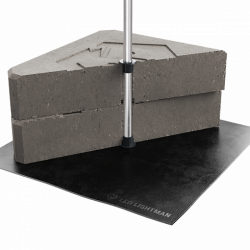 Блискавкоприймач з бетонною основою 3 м (Al), фото 16