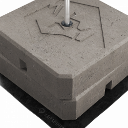 Блискавкоприймач з бетонною основою 3 м (Al), фото 14