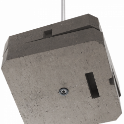 Блискавкоприймач з бетонною основою 3 м (Al), фото 17