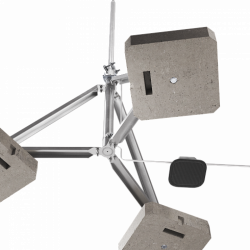 Блискавкоприймач з триногою 4 м (Al/Ni), фото 16