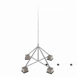 M08 Блискавкоприймач з чотириногою 9000-11000мм Аl, фото 6