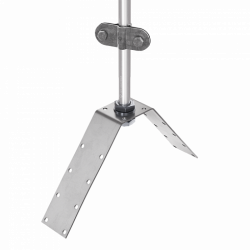 Блискавкоприймач на кутовий гребінь даху 1,5 м (Ni/Al), фото 7