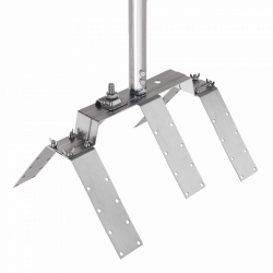 Блискавкоприймач на кутовий гребінь даху 3 м (Ni/Al), фото 8