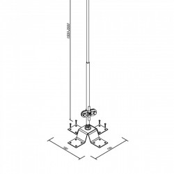 Блискавкоприймач на прямий дах 1,5 - 4 м (Ni/Al), фото 6