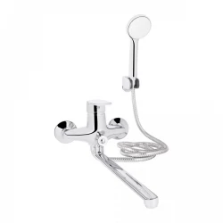 Змішувач для ванни Lidz Tani 0052 з поворотним виливом (з душовим гарнітуром) (k40) LDTAN0052CRM44960 Chrome, фото 2