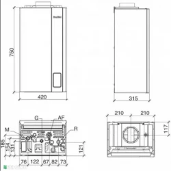 Конденсаційний газовий котел Formentera New Condensing KC 28, фото 9