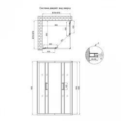 Душевая кабина Qtap Taurus CRM1011SC6 100x100 см, стекло Clear 6 мм, покрытие CalcLess без поддона, фото 4