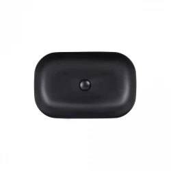 Раковина Qtap Robin 610х400х145 Matt black QT132143PMBMB, фото 2