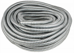 Металорукав оцинкований з протяжкою  d14 (50м), фото 2