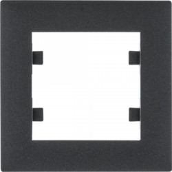 Рамка 1X, Lumina-Intens, серебряная, черная, фото 4