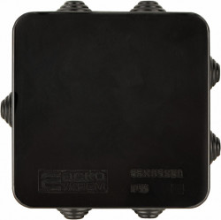 Розподільча  коробка серії UAtmo Jet Black 85*85*50, фото 5