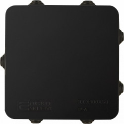 Розподільча  коробка серії UAtmo Jet Black 100*100*50, фото 5