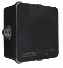 Розподільча  коробка серії UAtmo Jet Black 100*100*50, фото 6