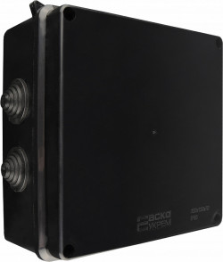 Розподільча  коробка серії UAtmo Jet Black 150*150*70, фото 6