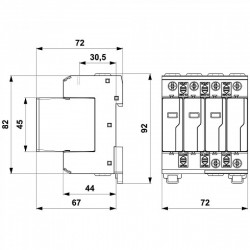 Ограничители импульсных перенапряжений Saltek ПЗИП FLP-12,5 V/3+1, фото 7
