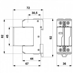 Ограничители импульсных перенапряжений Saltek ПЗИП FLP-12,5 V/1+1, фото 7