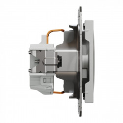 РОЗЕТКА З ЗАЗЕМЛЕННЯМ ASFORA АЛЮМІНІЙ, фото 5