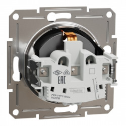 РОЗЕТКА З ЗАЗЕМЛЕННЯМ ASFORA АНТРАЦИТ, фото 6