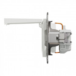 Розетка з заземленням та кришкою, білий, Asfora, без рамки, фото 7