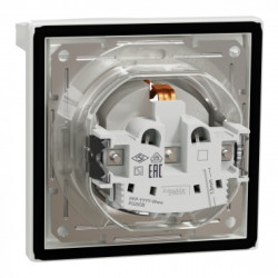 РОЗЕТКА IP44 З КРИШКОЮ, З ЗАЗЕМЛЕННЯМ, З ЗАХИСНИМИ ШТОРКАМИ, БІЛА ASFORA, фото 5