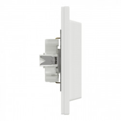 РОЗЕТКА ПОДВІЙНА З ЗАЗЕМЛЕННЯМ БІЛА ASFORA, фото 6