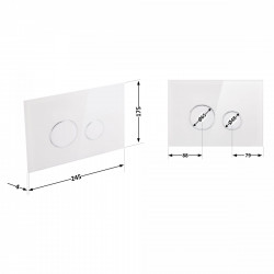 Панель змиву для унітаза Qtap Nest QT0111V1164GW, фото 7