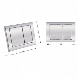 Панель змиву для унітаза Qtap Nest QT0111M06028CRM, фото 7