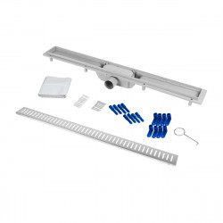 Трап Qtap Dry FA304-900 лінійний з сухим закривом та нержавіючою решіткою 900х73, фото 12