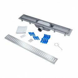 Трап Qtap Dry FA304-600 лінійний з сухим закривом та нержавіючою решіткою 600х73, фото 12