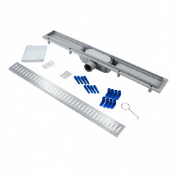 Трап Qtap Dry FA304-700 лінійний з сухим закривом та нержавіючою решіткою 700х73, фото 12