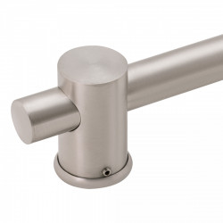 Душова стійка з тримачем універсальна Lidz Niagara 320 660 мм округла LDNIA320NKS28543 Nickel, фото 8