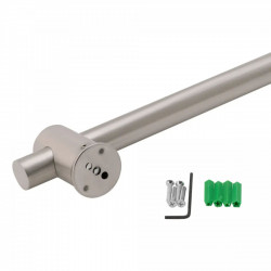 Душова стійка з тримачем універсальна Lidz Niagara 320 660 мм округла LDNIA320NKS28543 Nickel, фото 10