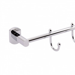 Тримач для рушника Qtap Liberty 4 гачка 450 мм QTLIBCRM11544 Chrome, фото 7
