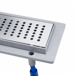 Трап Qtap Dry FB304-700 лінійний з сухим закривом та нержавіючою решіткою 700х73, фото 9