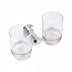 Склянка з тримачем Qtap Liberty настінна подвійна QTLIBCRM1155 Chrome, фото 9