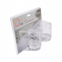 Склянка з тримачем Qtap Liberty настінна подвійна QTLIBCRM1155 Chrome, фото 12