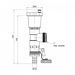 Зливна група SD Plus 1'' SD340W25, фото 10
