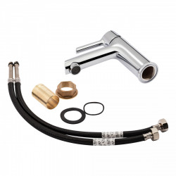 Змішувач для раковини низький Grand, Chrome (k35) QTGRACRM001F Qtap, фото 12