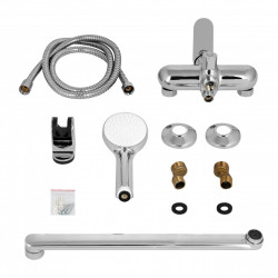 Змішувач для ванни Lidz Arrow 0052 з поворотним виливом (з душовим гарнітуром) (k35) LDARR0052CRM44954 Chrome, фото 12