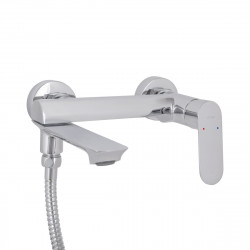 Змішувач для ванни Evia, Chrome (k30) з поворотним виливом та душовим гарнітуром QTEVI260CRM47578 Qtap, фото 13