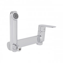 Змішувач для ванни Evia, Chrome (k30) з поворотним виливом та душовим гарнітуром QTEVI260CRM47578 Qtap, фото 15