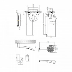 Змішувач для ванни Evia, Chrome (k30) з довгим поворотним виливом та душовим гарнітуром QTEVI260CRM47579 Qtap, фото 7
