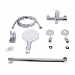 Змішувач для ванни Evia, Chrome (k30) з довгим поворотним виливом та душовим гарнітуром QTEVI260CRM47579 Qtap, фото 10