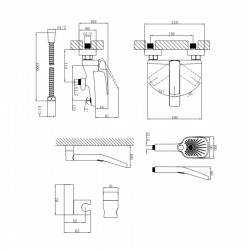 Змішувач для ванни Tern, Chrome (k30) з душовим гарнітуром QTTER259CRM47586 Qtap, фото 9