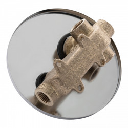 Змішувач для душу Spring, Chrome (k35) прихованого монтажу на два споживачі QTSPRCRM0102 Qtap, фото 7