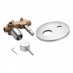 Змішувач для душу Spring, Chrome (k35) прихованого монтажу на два споживачі QTSPRCRM0102 Qtap, фото 8