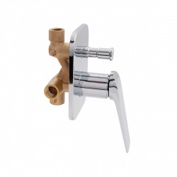 Змішувач для душу Vlasta, Chrome (k35) прихованого монтажу на два споживачі QTVLA6028102NC Qtap, фото 8